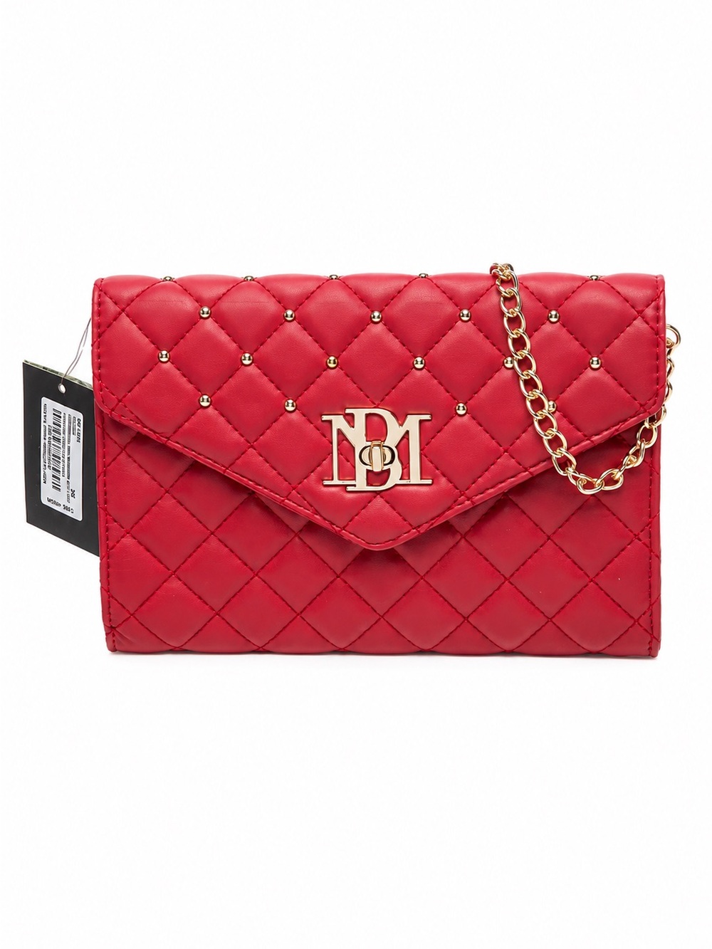 Badgley Mischka Quilted and Studded Shoulder Bag New With Tags